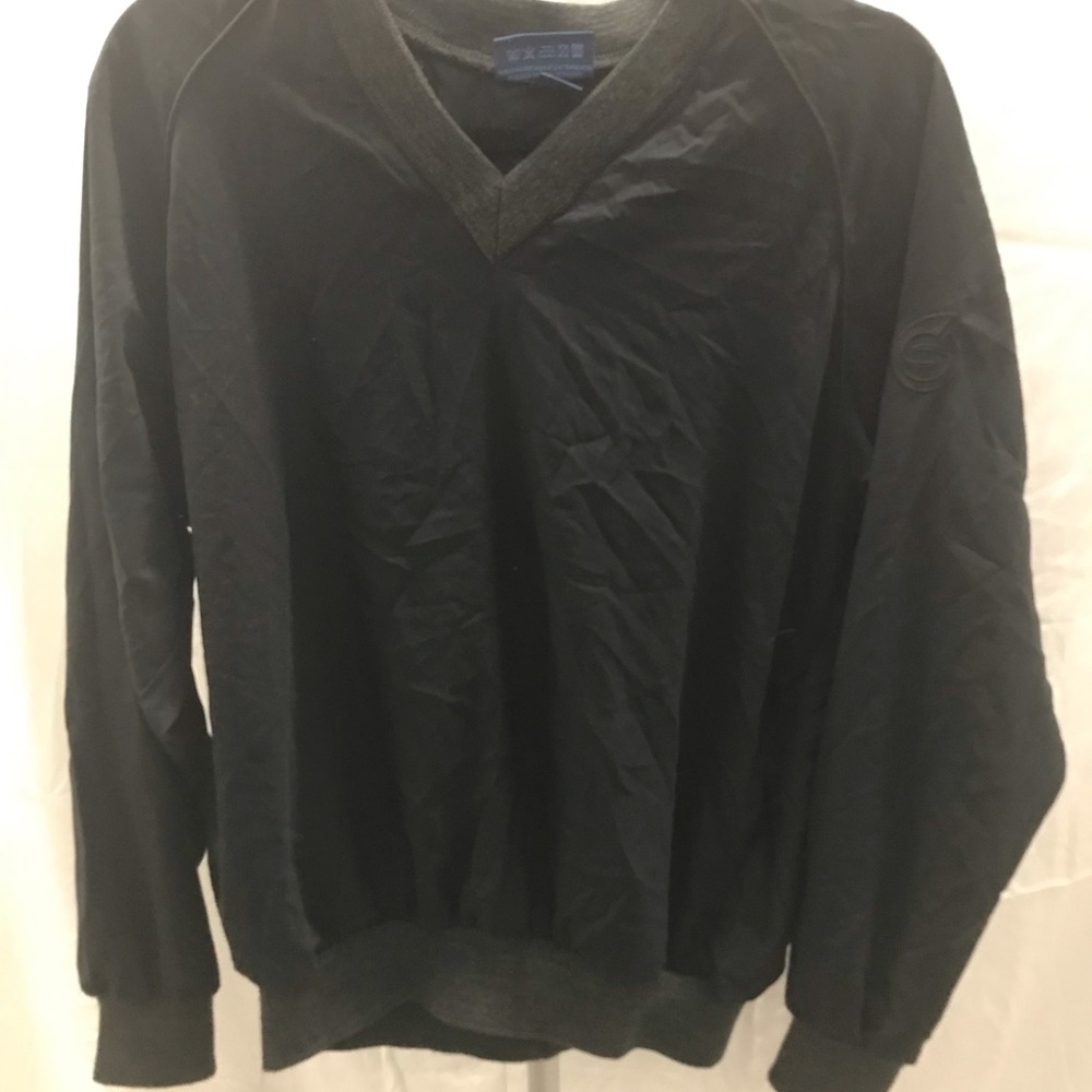 Classic Scotland Black V-Neck Sweater for Men